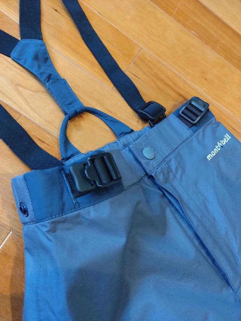 【極美品】モンベル mont-bell スキーウェア 上下130 ブルー スノボ