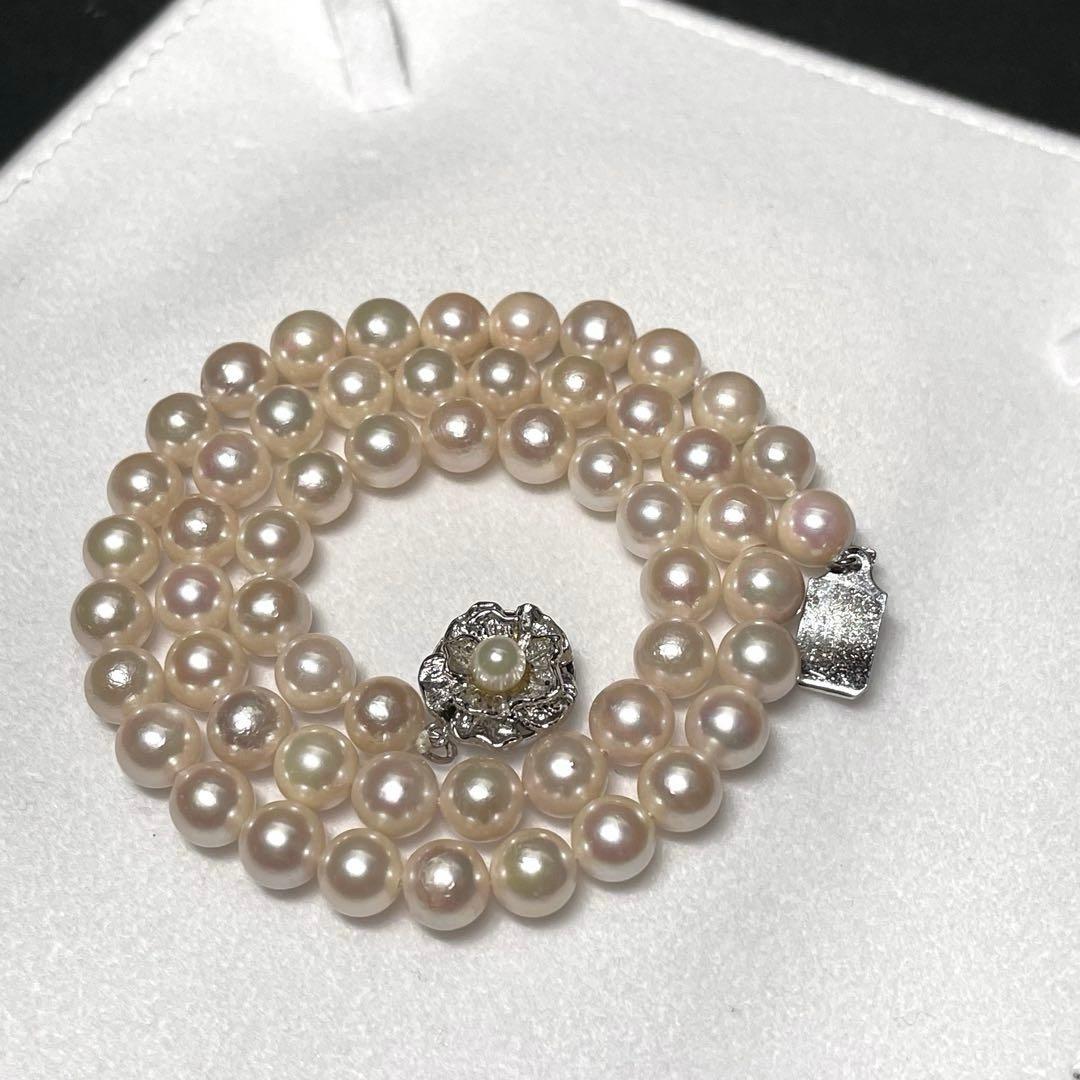 【テリ強】7.0-7.4mm あこや本真珠 ネックレス