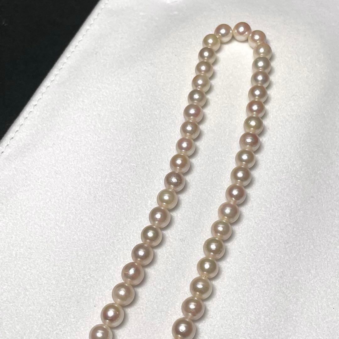 【テリ強】7.0-7.4mm あこや本真珠 ネックレス