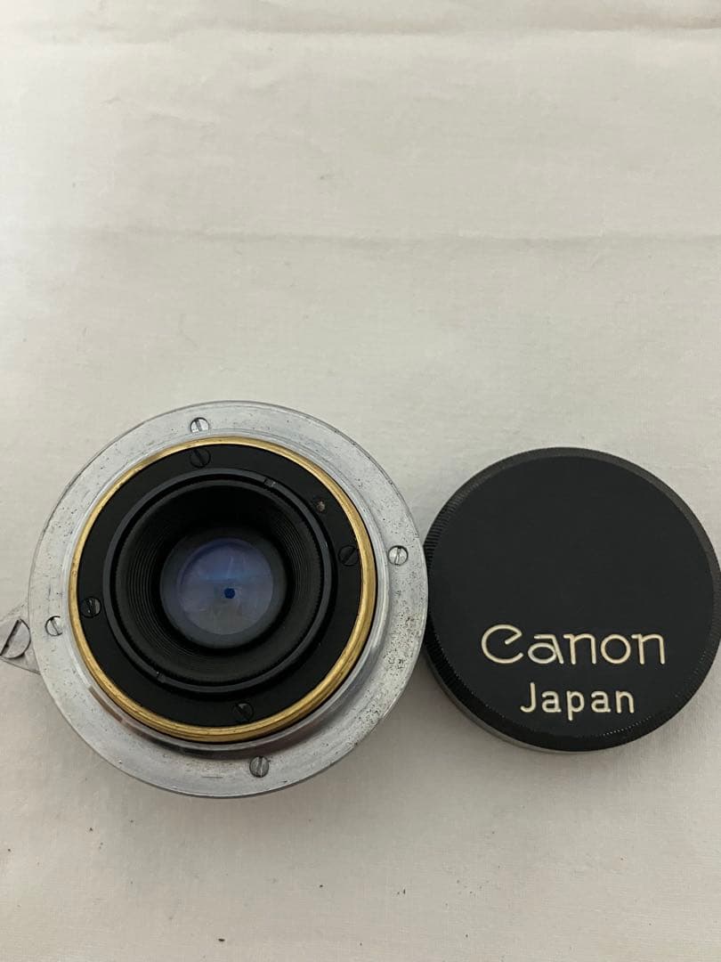 オ*ン様 キャノン 28mm F2.8 ライカLマウントレンズ 純正メタルキャッ