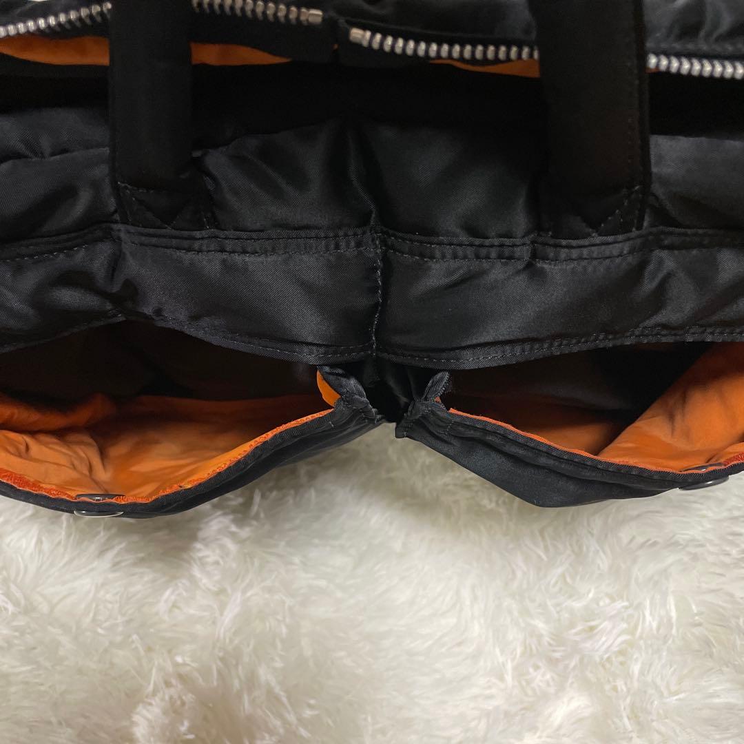 【美品】ポーター タンカー 2way オーバーナイト ブリーフケース 黒 2層