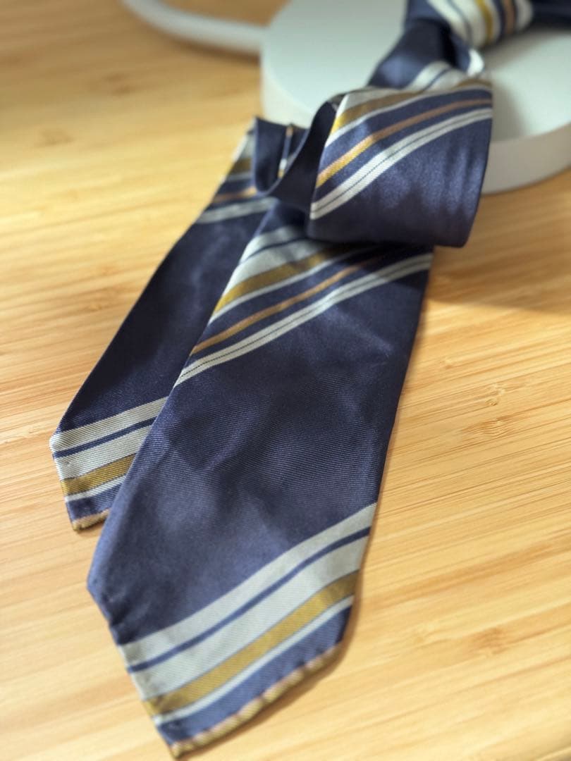 aki17さま専用Atto Vannucci ストライプネクタイ セッテピエゲ