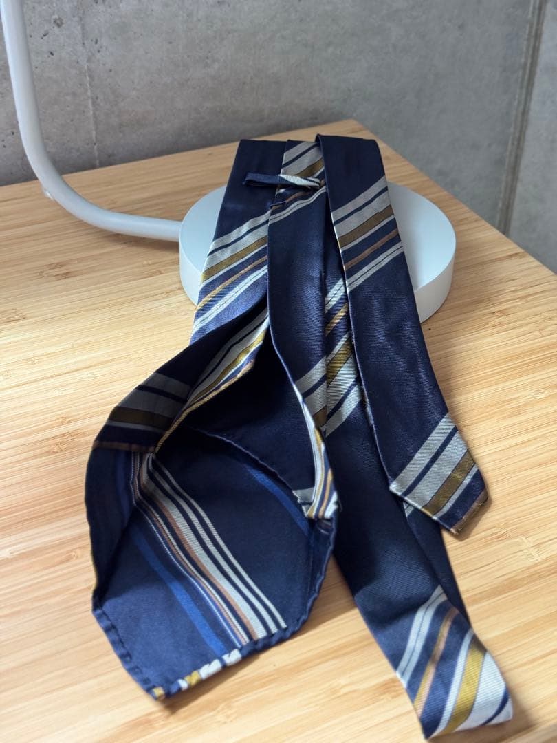 aki17さま専用Atto Vannucci ストライプネクタイ セッテピエゲ