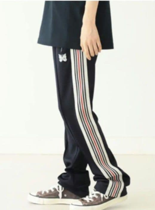 NEEDLES　完売　BEAMS BOY トラックパンツ　ネイビー　ニードルス
