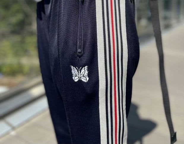 NEEDLES　完売　BEAMS BOY トラックパンツ　ネイビー　ニードルス