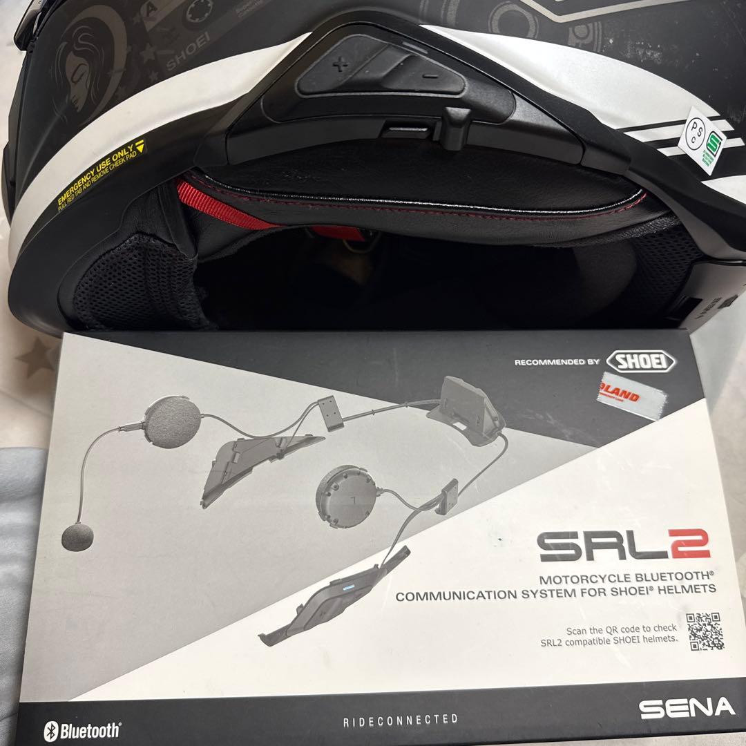 SHOEI フルフェイスヘルメット ミラーシールド インカムセット