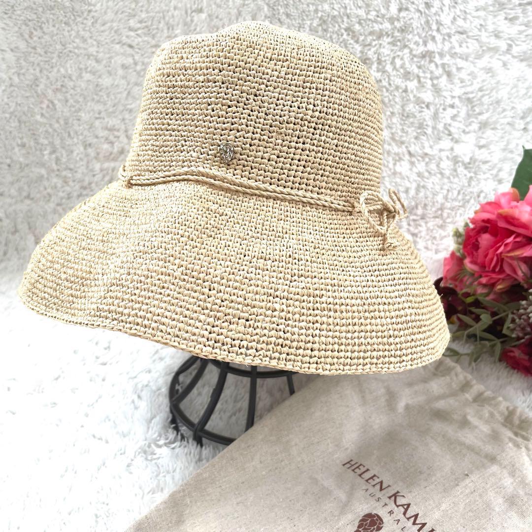 ヘレンカミンスキー✨ラフィアハット✨麦わら帽子　プロヴァンス10 ナチュラル