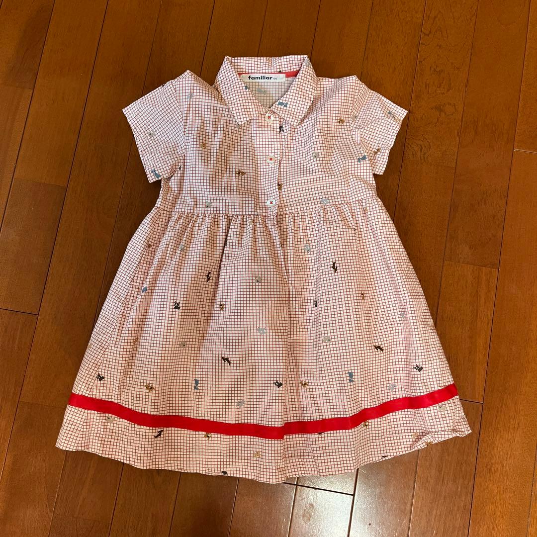 【完売品】ファミリア　半袖ワンピース　100cm