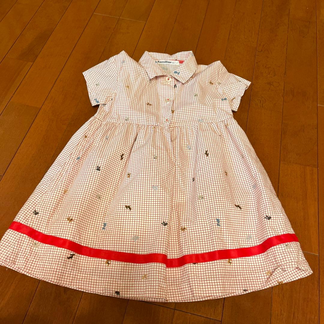 【完売品】ファミリア　半袖ワンピース　100cm