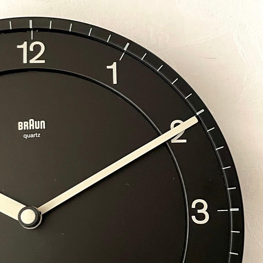 BRAUN Wall Clock Type 4861 ブラウン 壁時計 ブラック