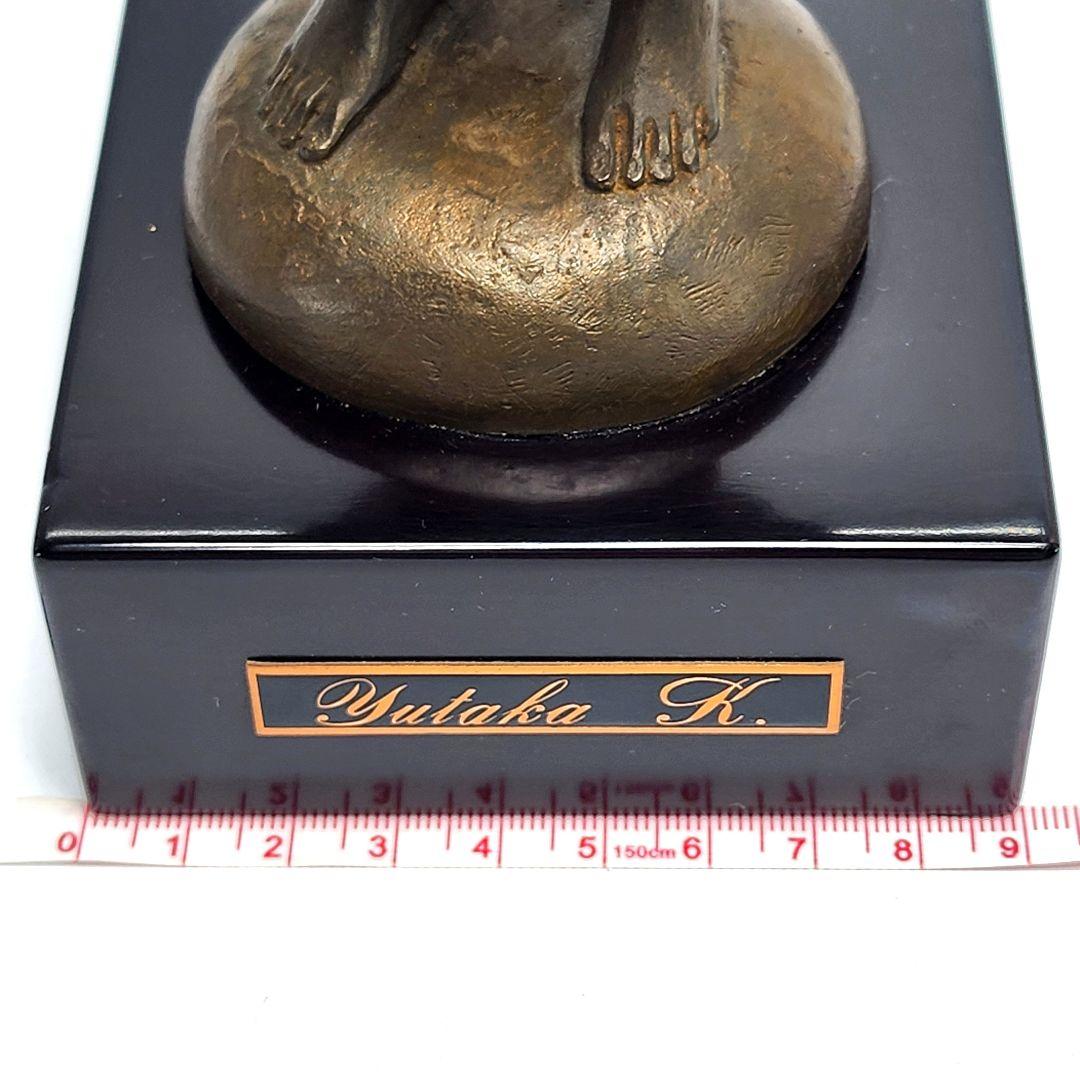 ブロンズ像 花束 加藤豊作品 ヴィンテージ