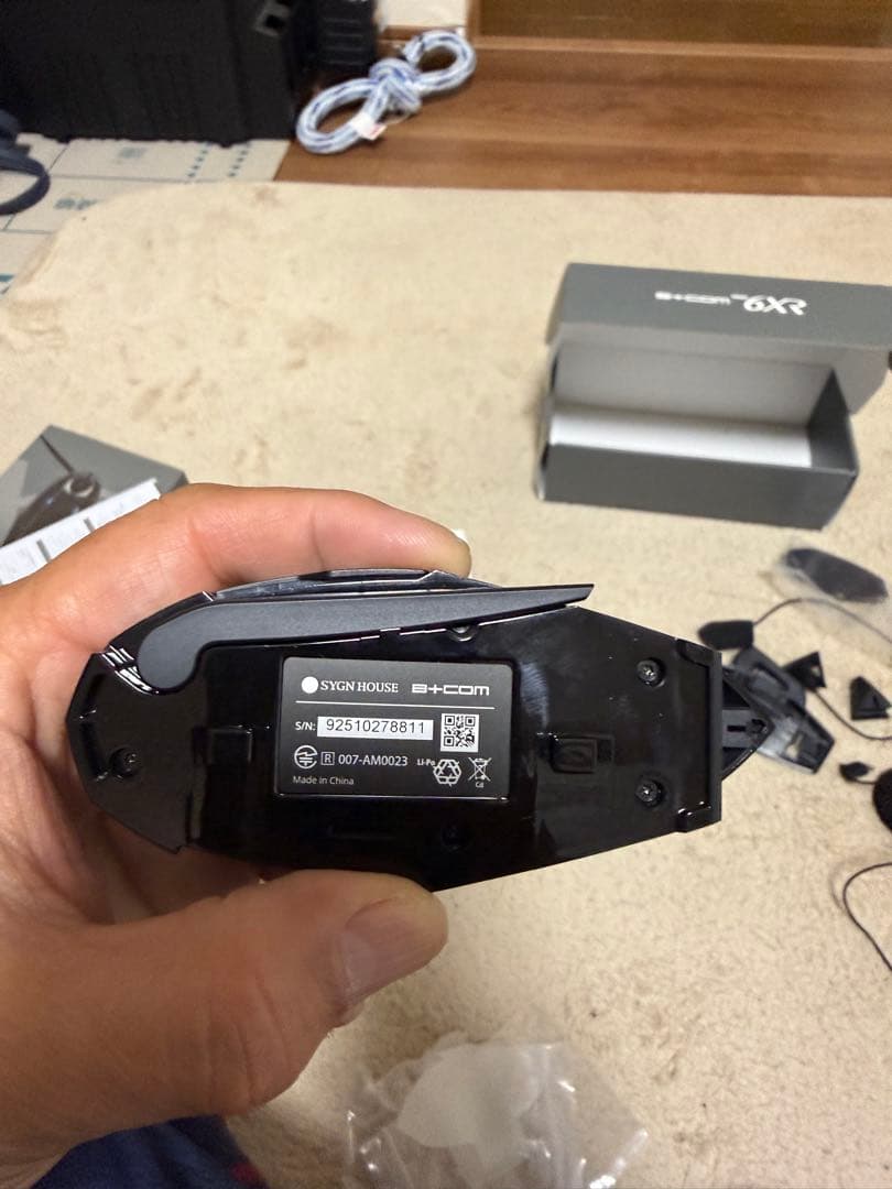 b+com 6XRブラック インカム