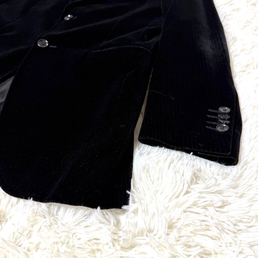 DOLCE&GABBANA ドルガバ テーラードジャケット ベロア ストライプ