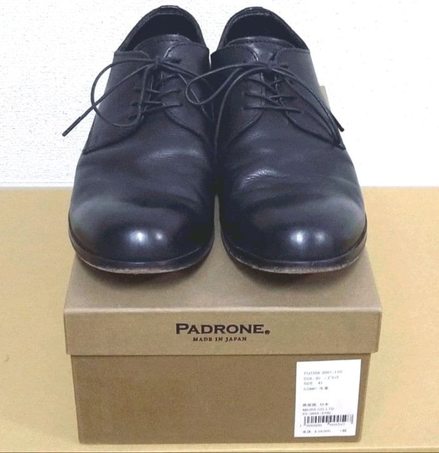PADRONE ダービープレーントゥシューズ　サイズ41