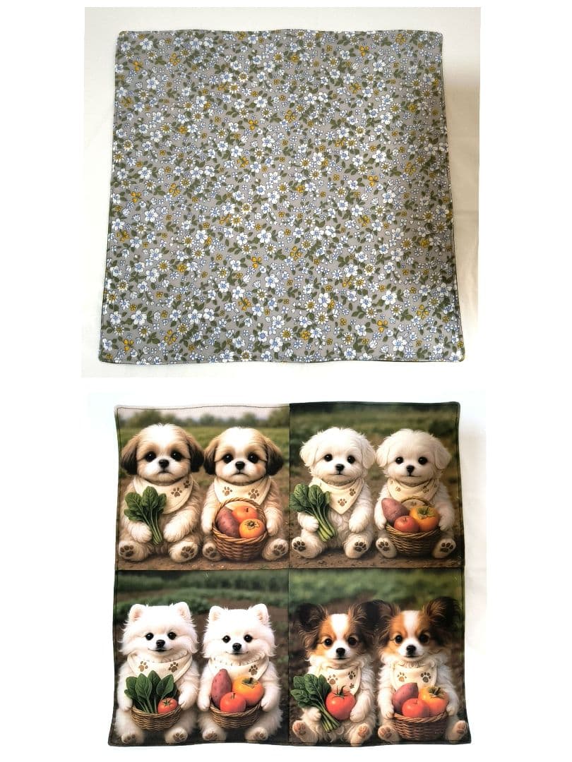 Yourelia様】ハンドメイドオーダー★犬★ガーゼハンカチ　12点