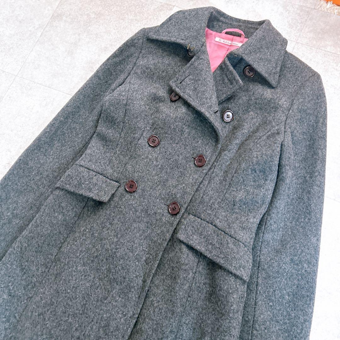 【着丈127cm✨】ポールスミス マキシ ダブルチェスターコート ウールメルトン