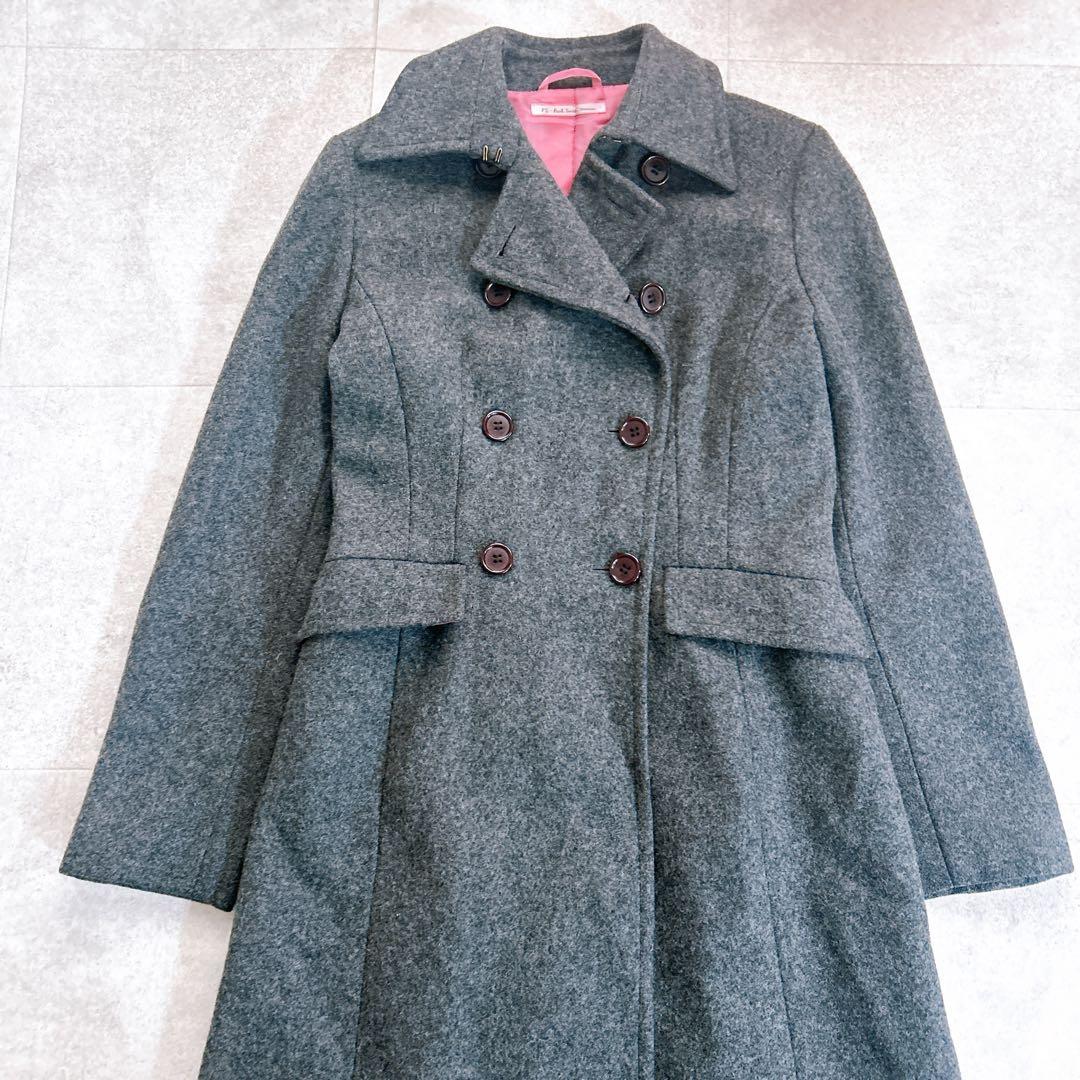 【着丈127cm✨】ポールスミス マキシ ダブルチェスターコート ウールメルトン