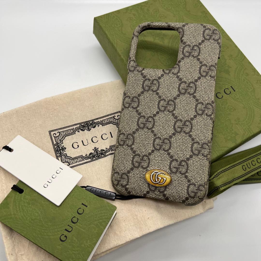 新品未使用　GUCCI GGマーモント iPhone13 Pro スマホケース