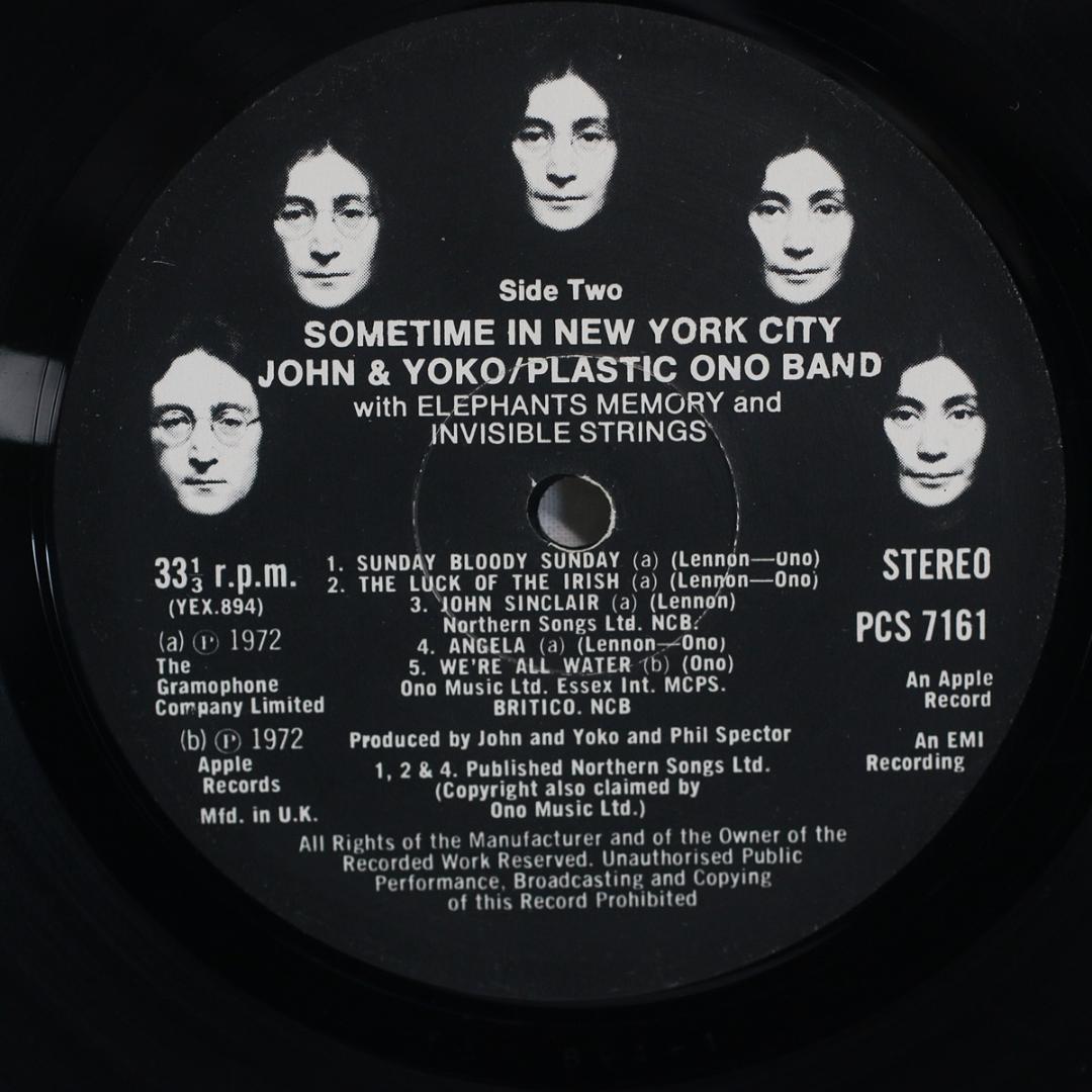 John &Yoko Plastic Ono Band UKオリジナル初期プレス