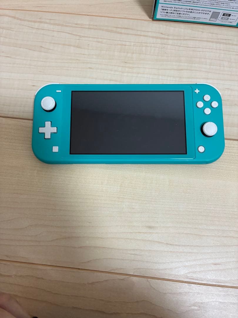 Nintendo Switch Lite ターコイズ 本体　外箱、純正充電器付き