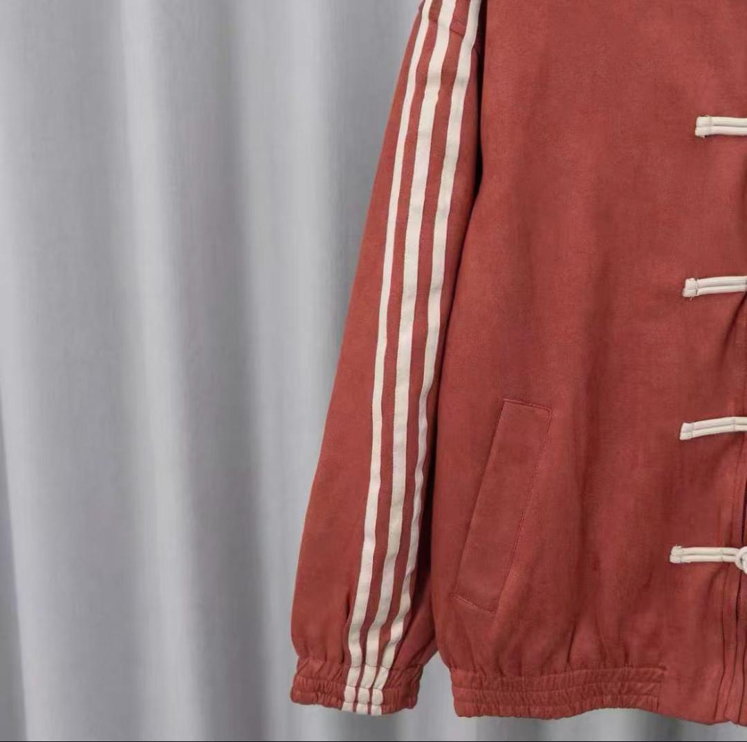 Adidas アディダス 中国限定 巳年ストライプジャケット レッド L