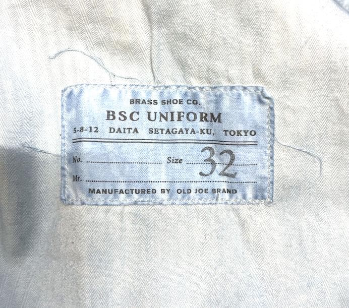 BSC Uniform セットアップ CLINCH　OLDJOE BRASS