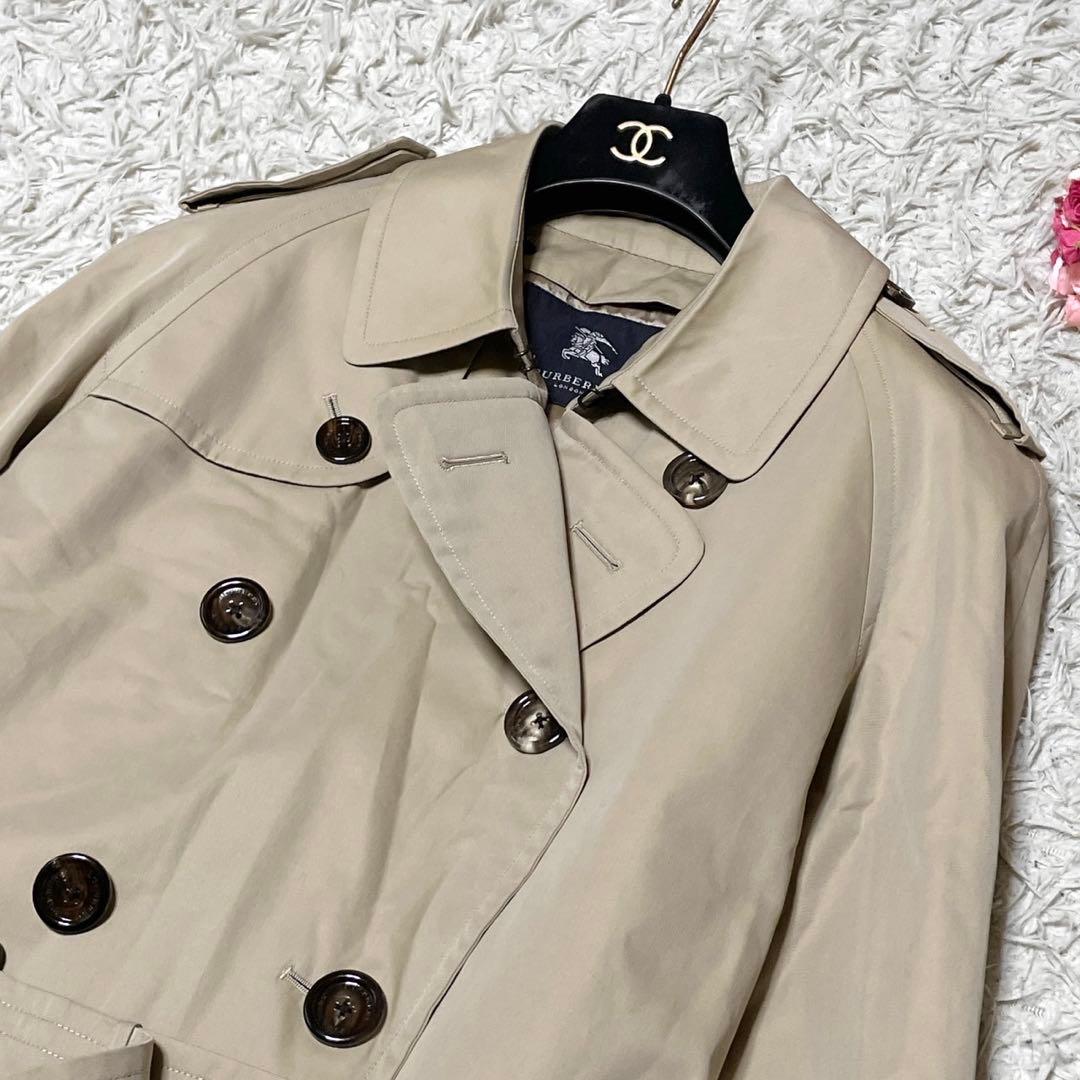 極美品●バーバリーロンドン トレンチコート ノバチェック ライナー ベルト L
