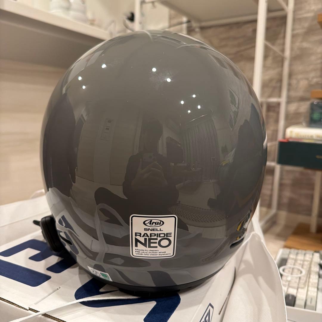 【インカム付き】Arai Rapide Neo フルフェイスヘルメット グレー