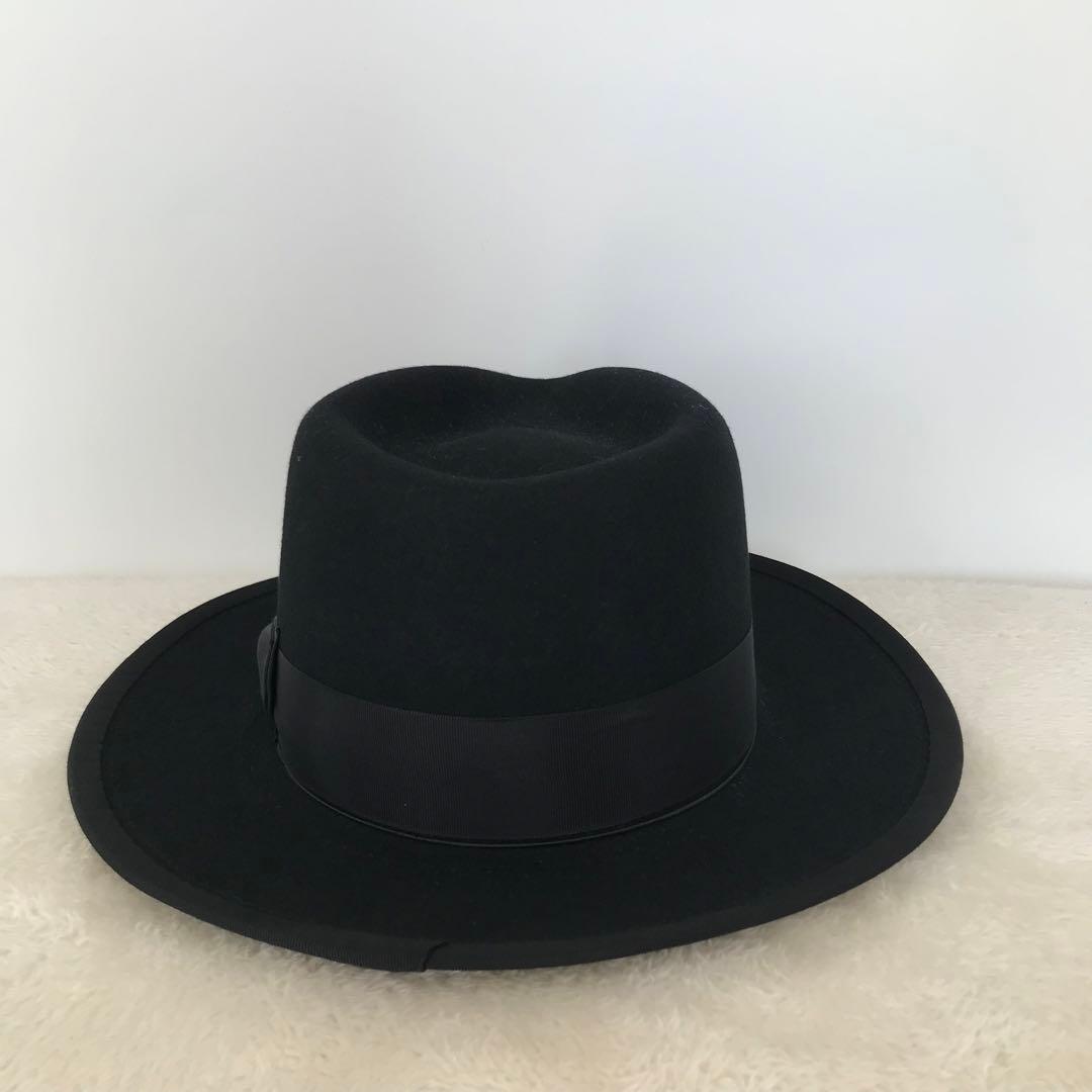 THE H.W.DOG&CO.　ハット　40 ブラック　ウール