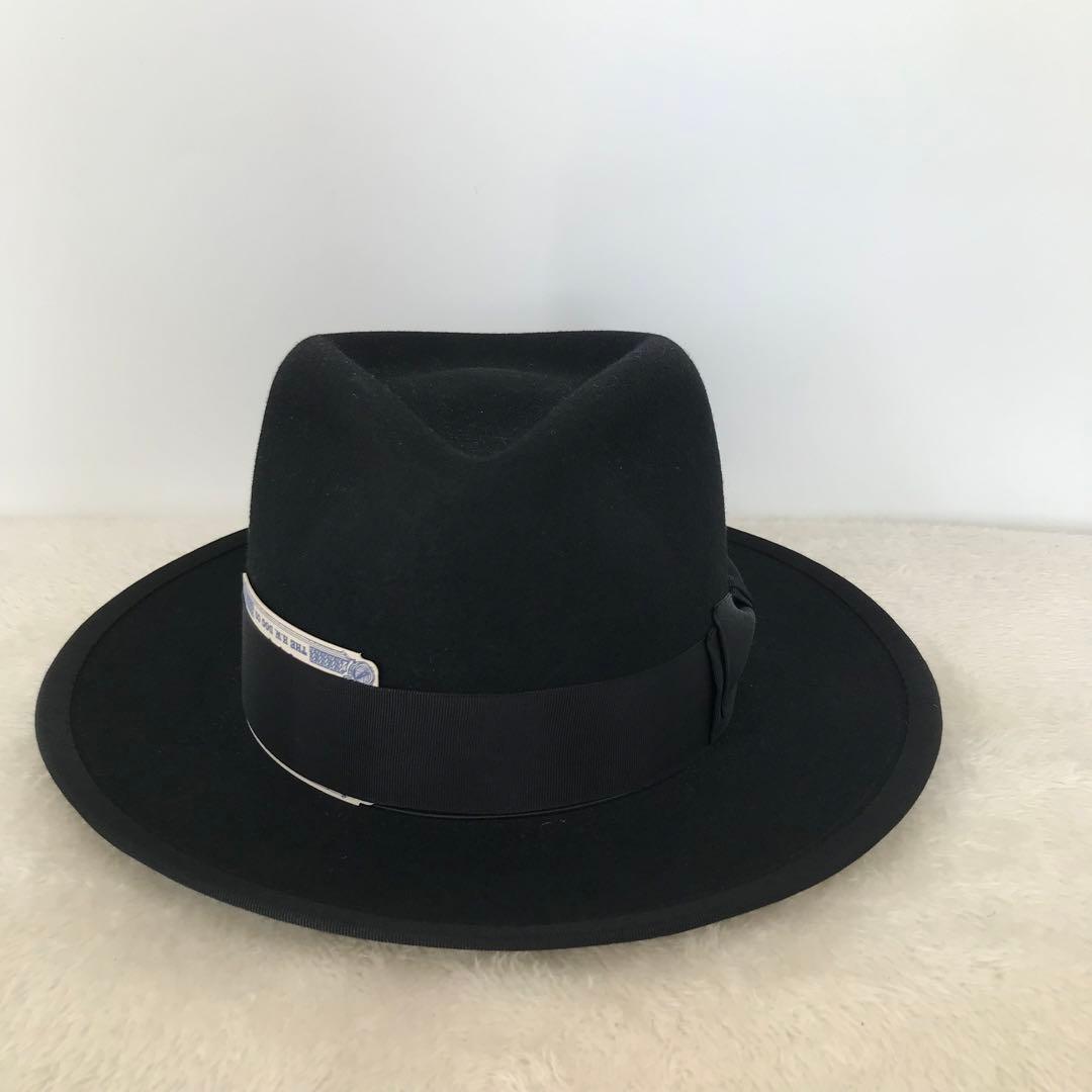 THE H.W.DOG&CO.　ハット　40 ブラック　ウール