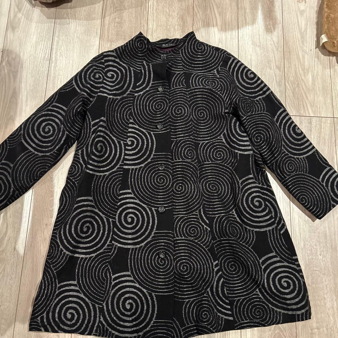 ギエモン　儀右衛門　ロングコート　久留米絣