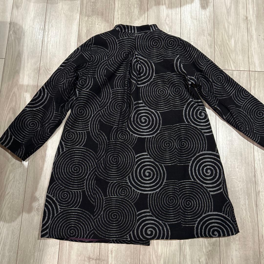 ギエモン　儀右衛門　ロングコート　久留米絣