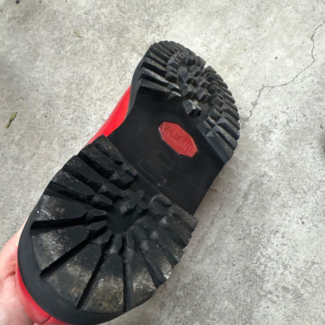 山根靴店　Ｕチップ　 レザー　２6cm　 レッド　EVISU