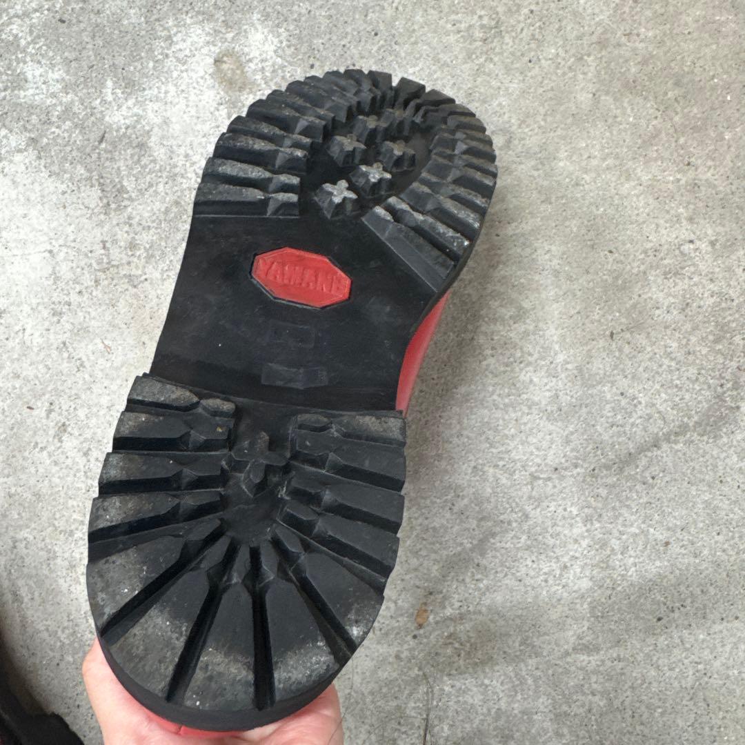 山根靴店　Ｕチップ　 レザー　２6cm　 レッド　EVISU