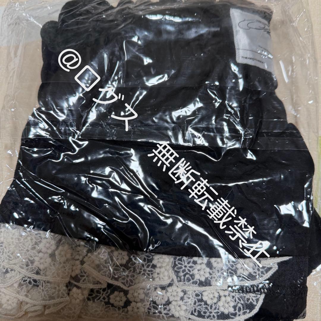 パンツ THEREDTHREAD S jersey shorts lace black