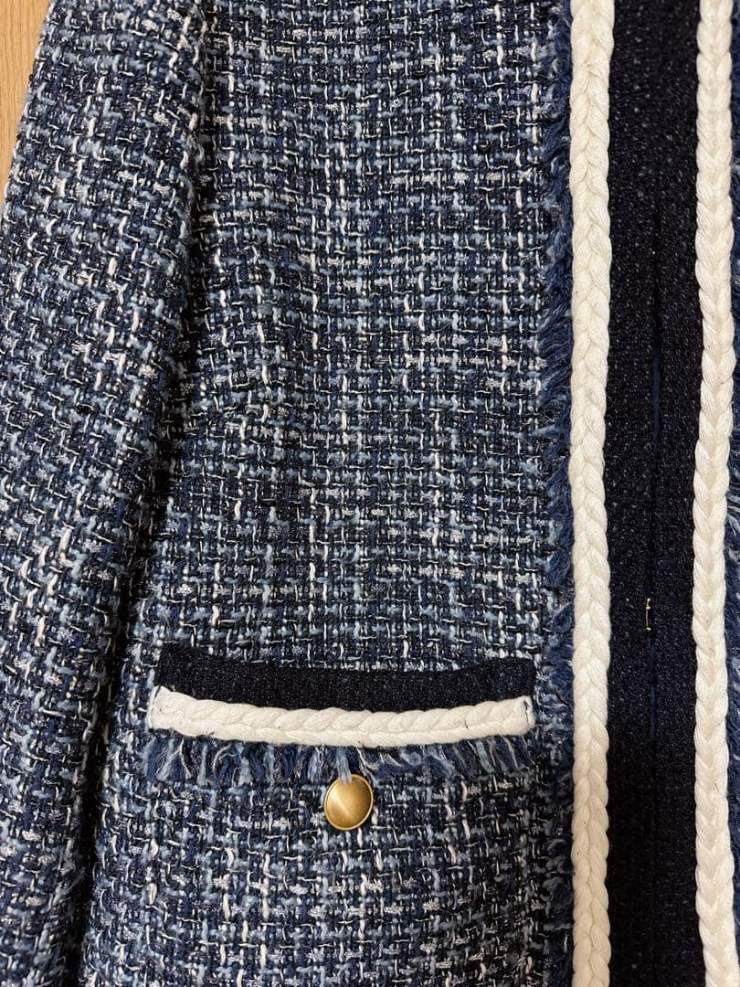 JUSGLITTY トリコツイードジャケット