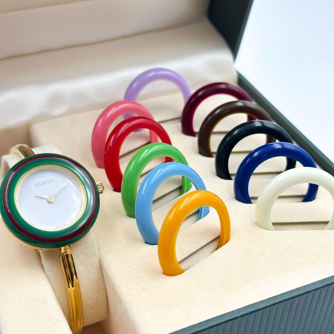 GUCCI グッチ チェンジベゼル 11色 レディース 1582