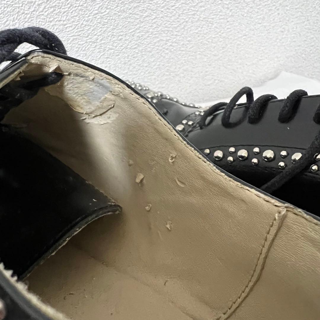 HBRRIS BROWN ハリスブラウン スタッズドレスシューズ