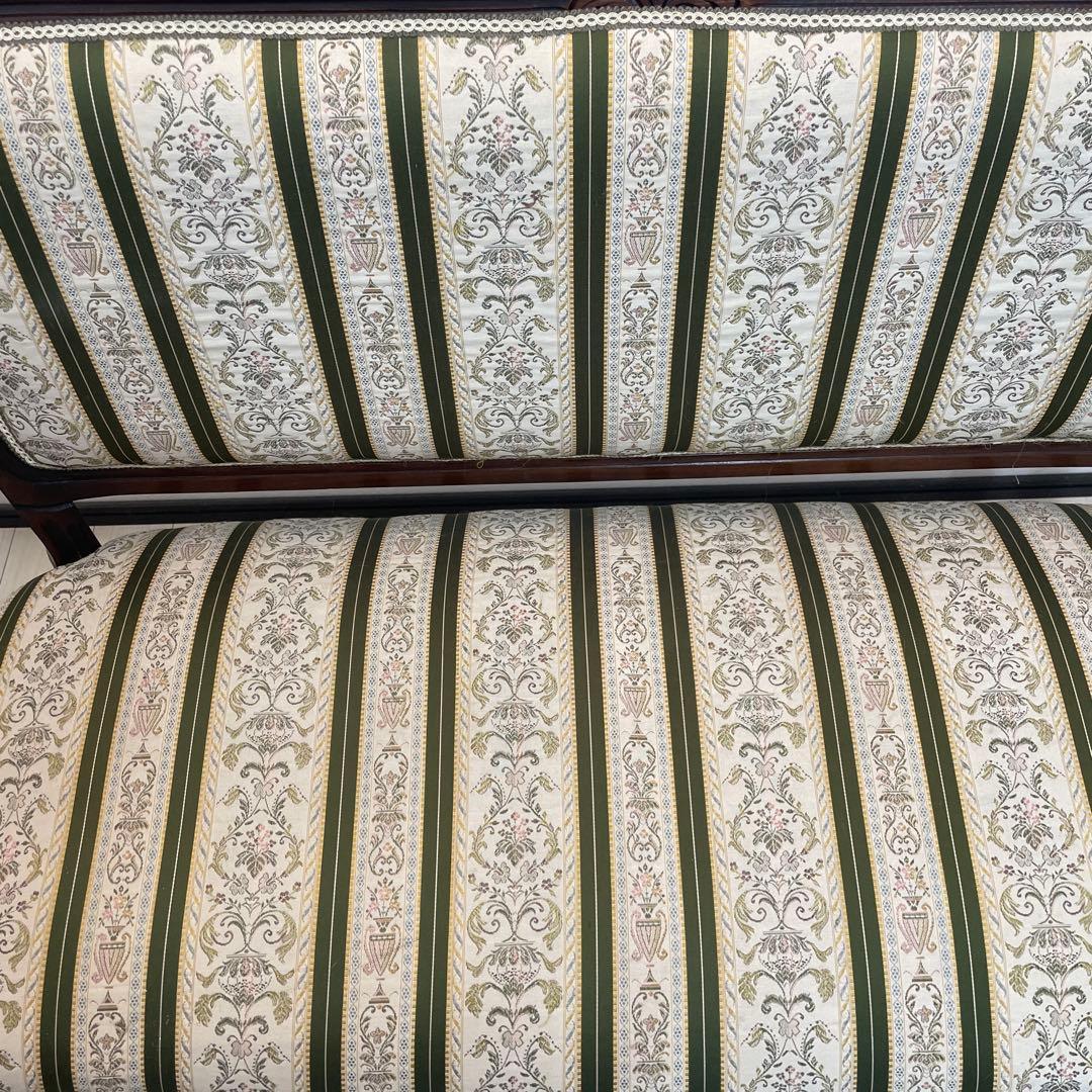 アンティーククラシックストライプソファ