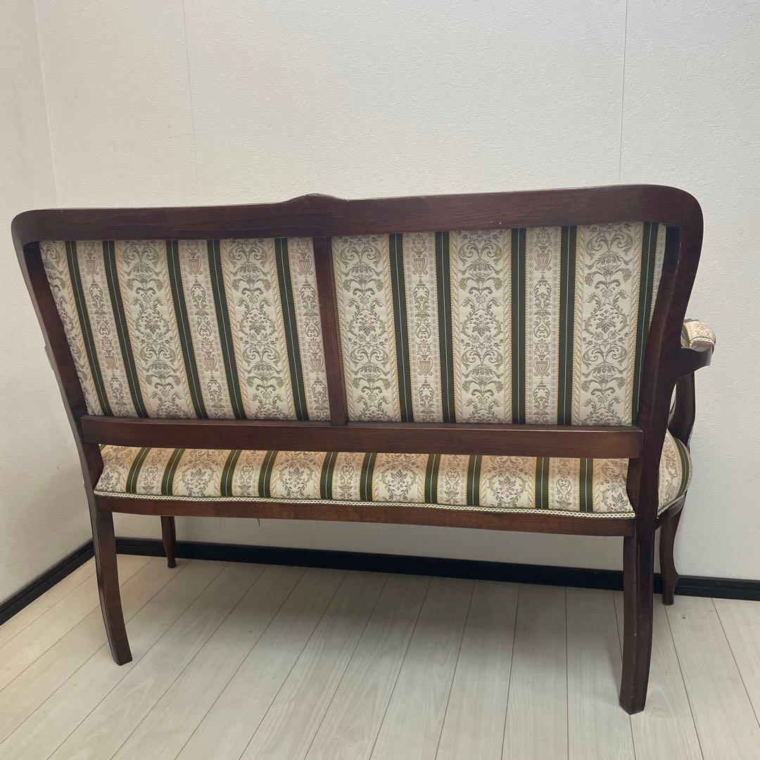 アンティーククラシックストライプソファ