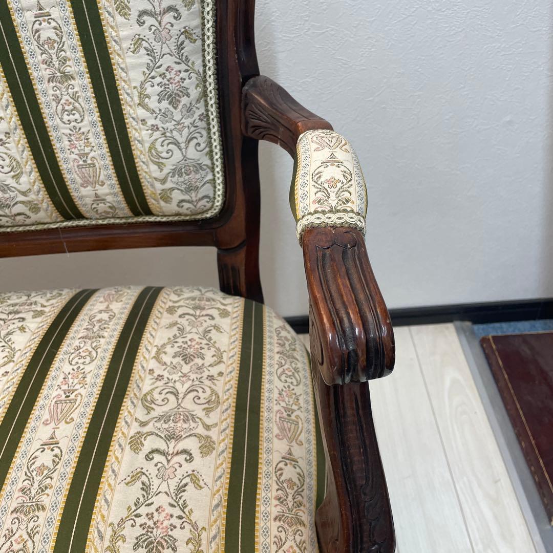 アンティーククラシックストライプソファ