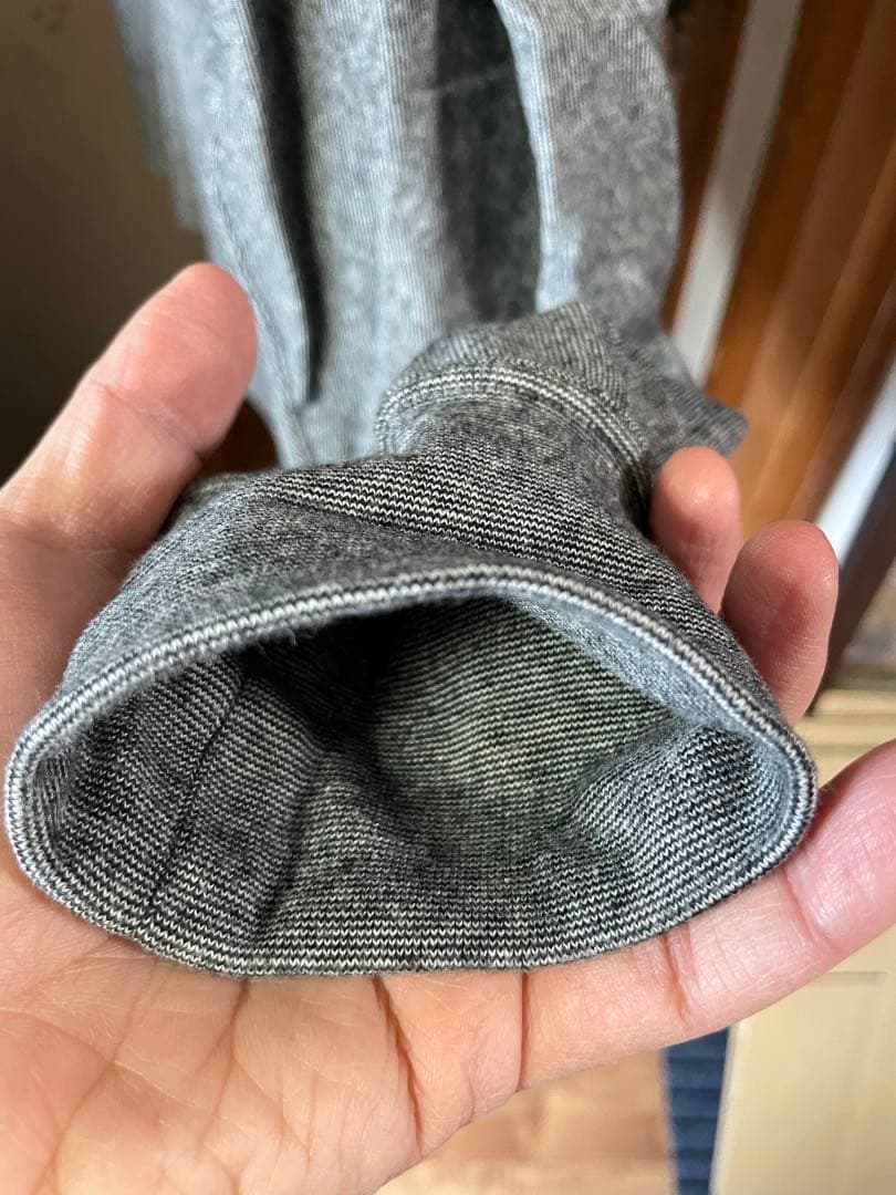 トップス C.E(CAV EMPT)STRIPE RIB LONG SLEEVE POLO