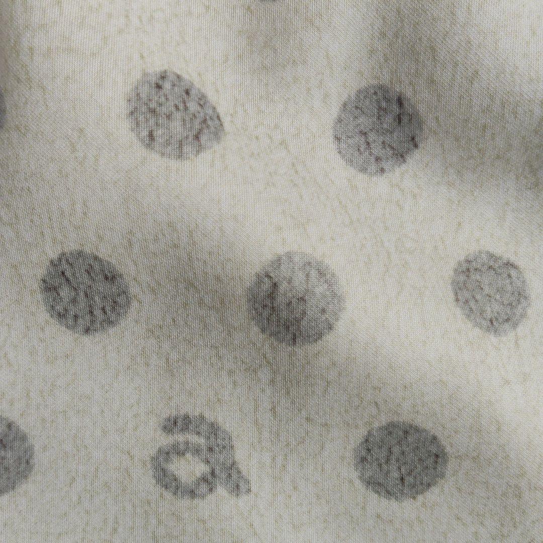 水玉模様スカート（白・グレー・ピンクストライプ）