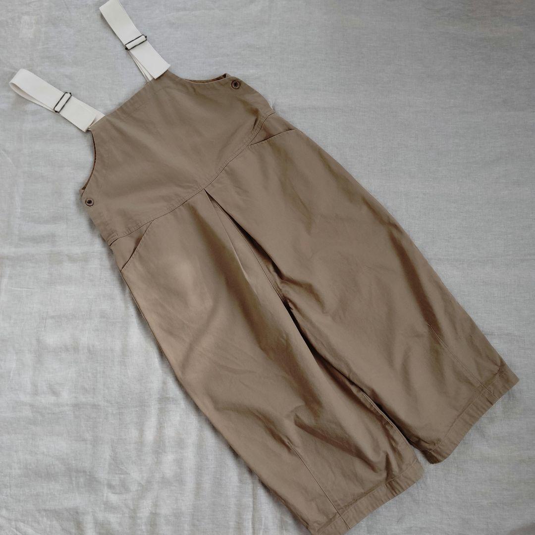 【美品】tumugu ツムグ ヴィンテージフレンチドリル 2wayサロペット