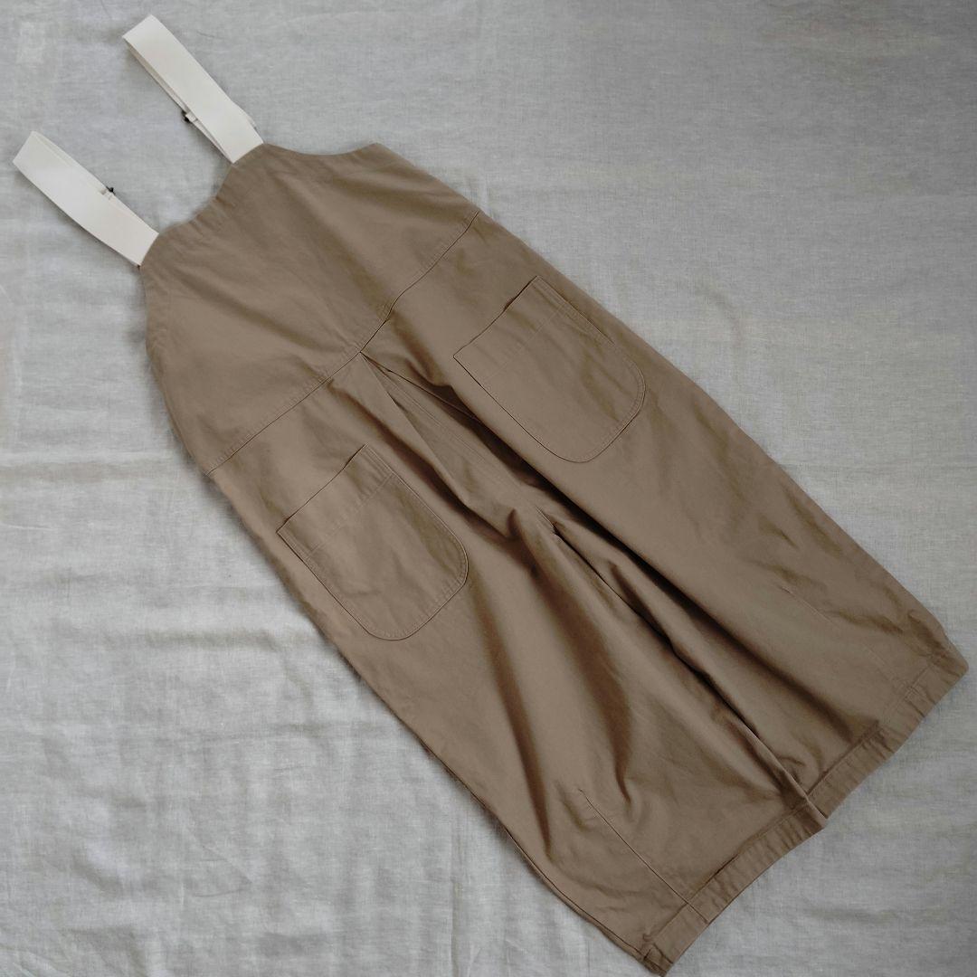 【美品】tumugu ツムグ ヴィンテージフレンチドリル 2wayサロペット