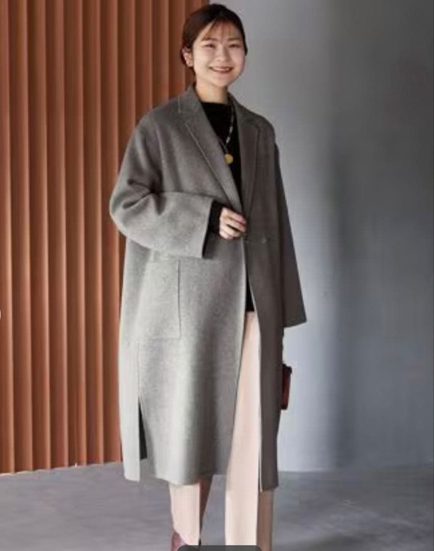 スローブイエナ ☆ HAMILTONダブルフェイスロングチェスターコート