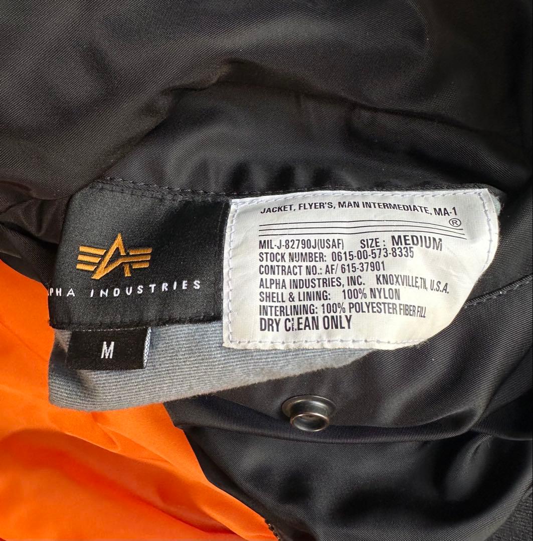ALPHA MA-1 ブラック M