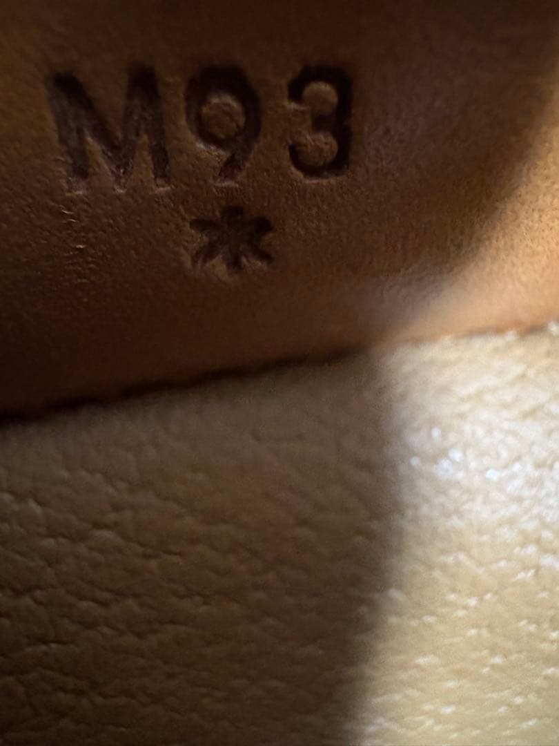 CELINE マカダム柄 巾着ショルダーバッグ ブラウン