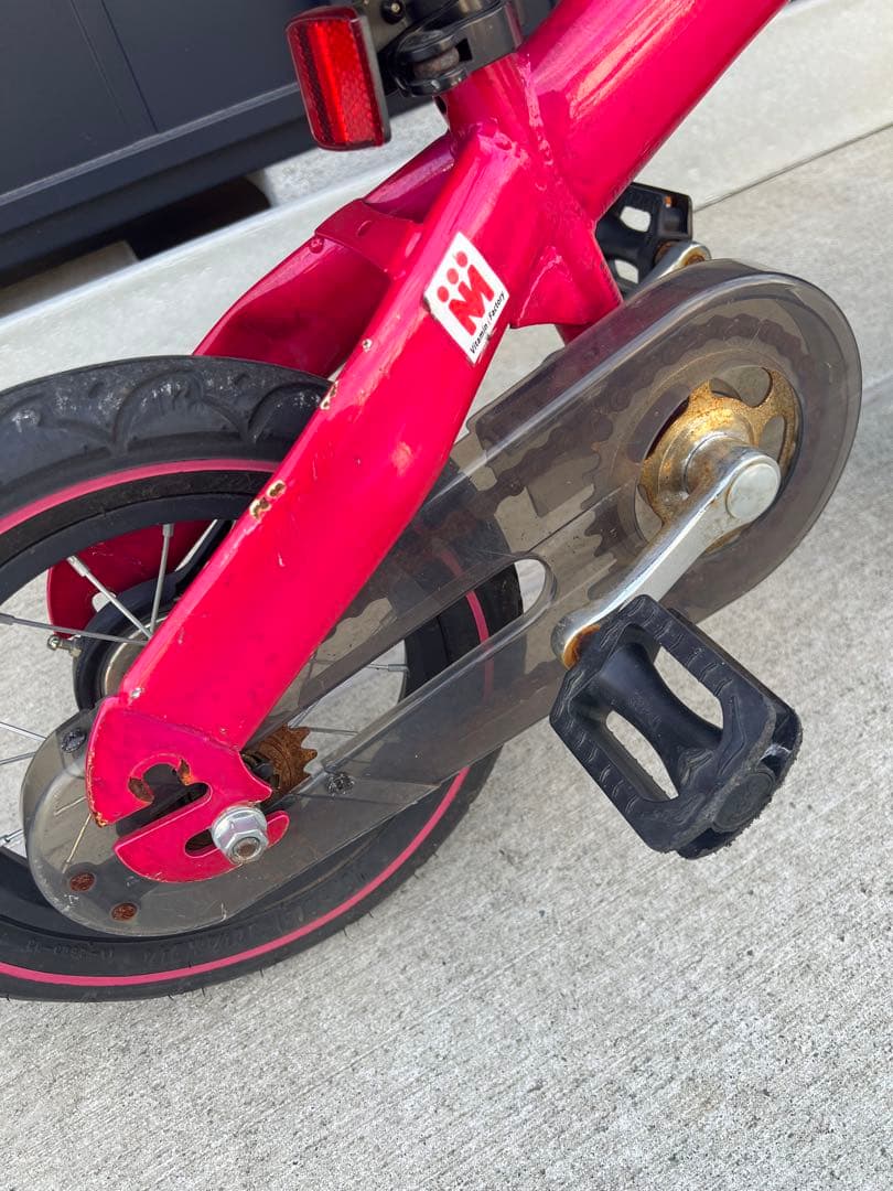 【限定値下げ】へんしんバイク 12インチ ピンク スタンド付き