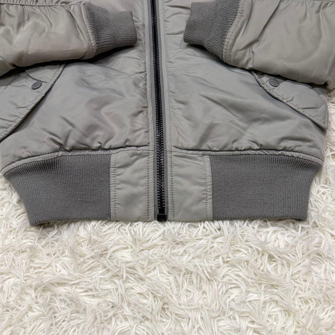 710　AVIREX 　MA-1フライトジャケット　M　シルバー